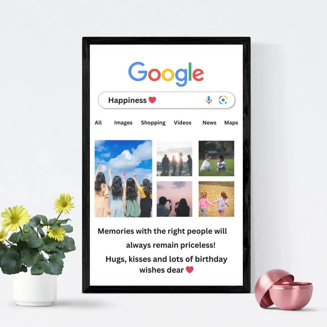 Customized Glass Photo Frame