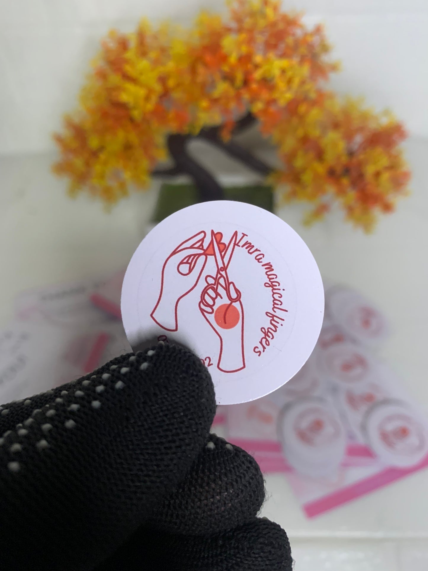 1.5 Inch Round Logo Sticker Cut