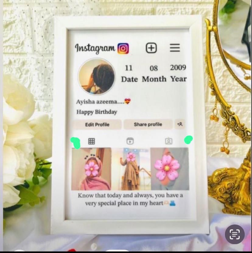 Customized Glass Photo Frame