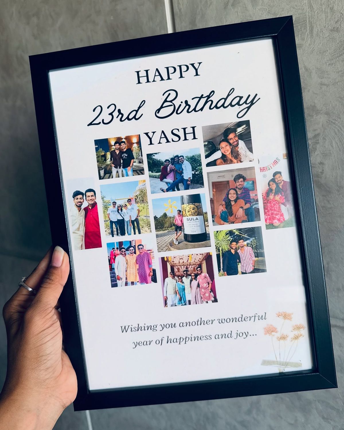 Customized Glass Photo Frame