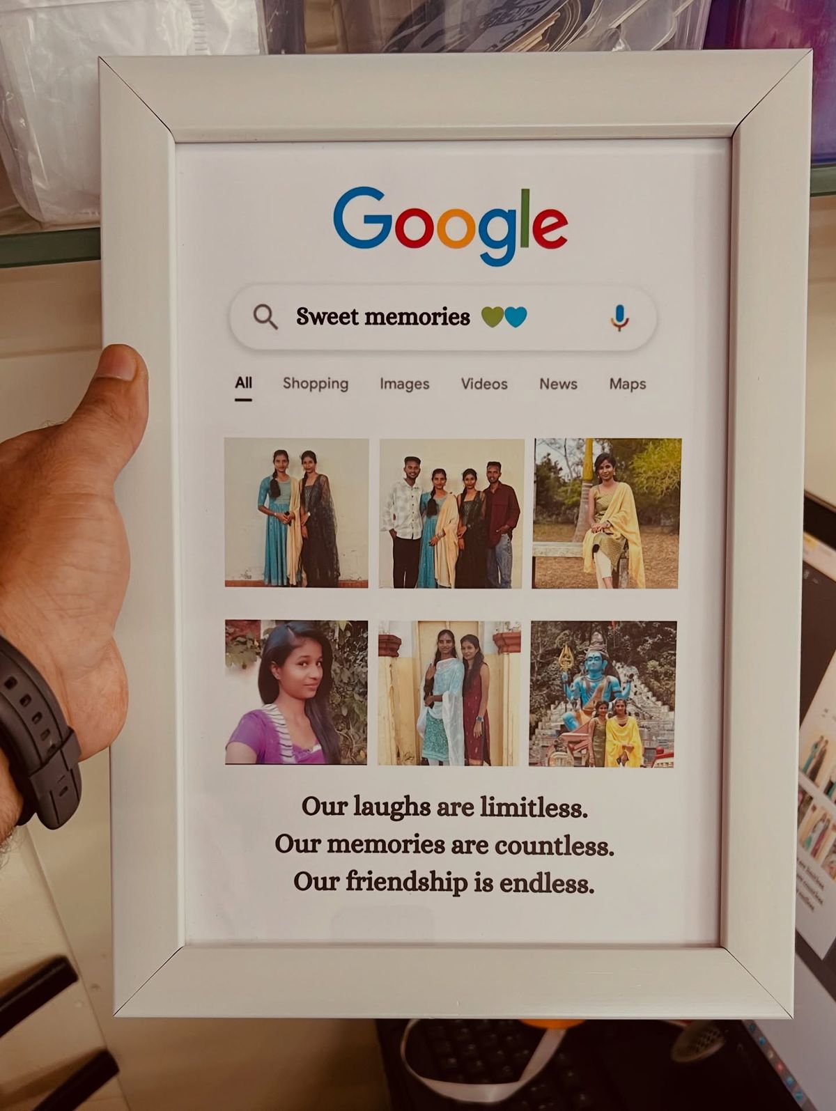 Customized Glass Photo Frame