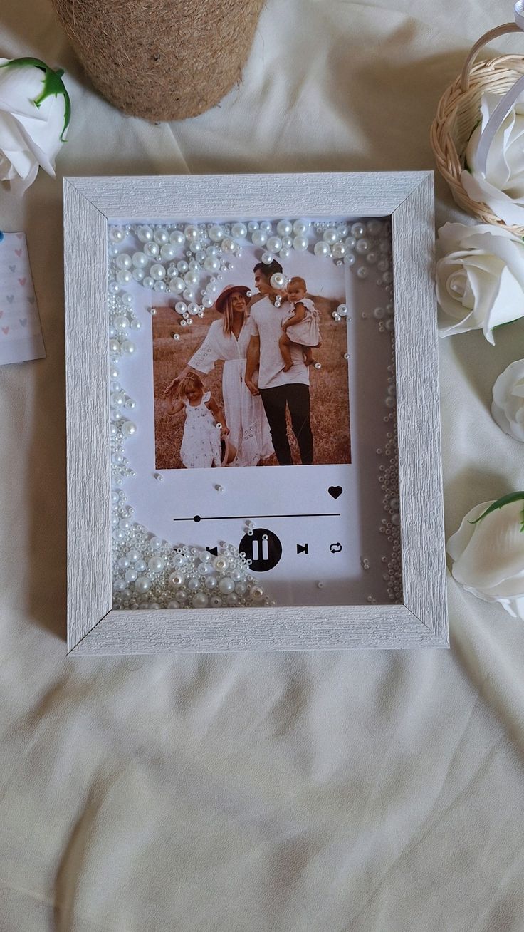 Pearl Shadow glass photo Frame