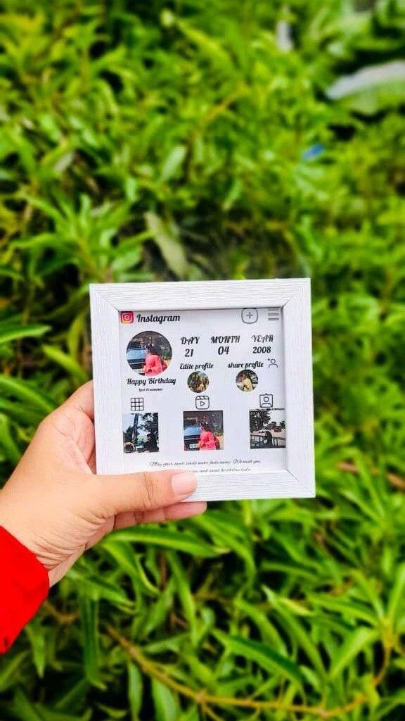 Customized Glass Photo Frame