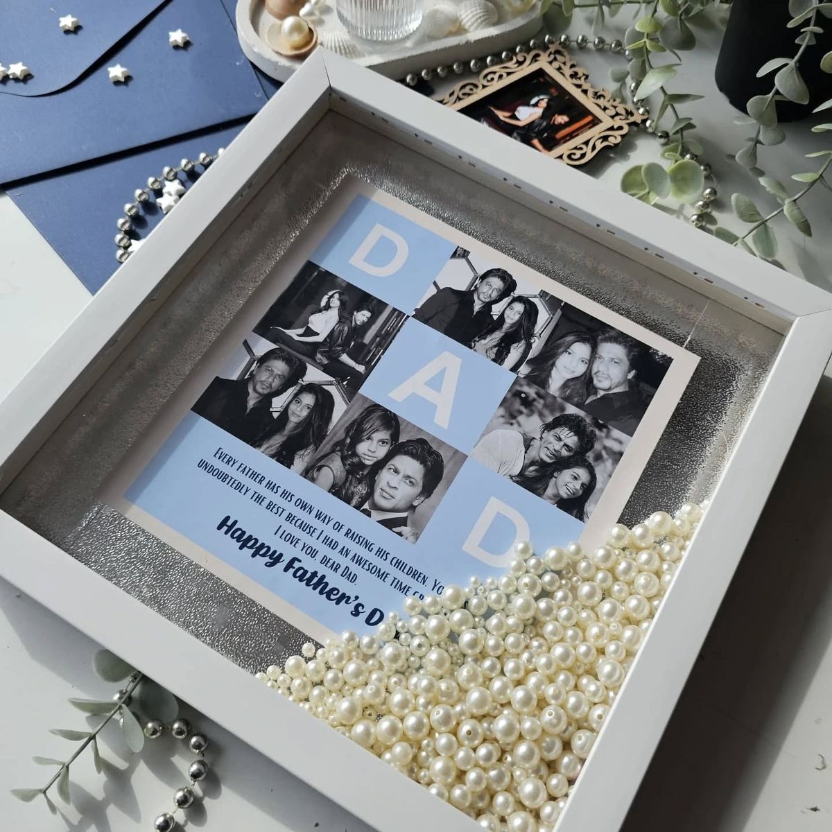 Pearl Shadow glass photo Frame